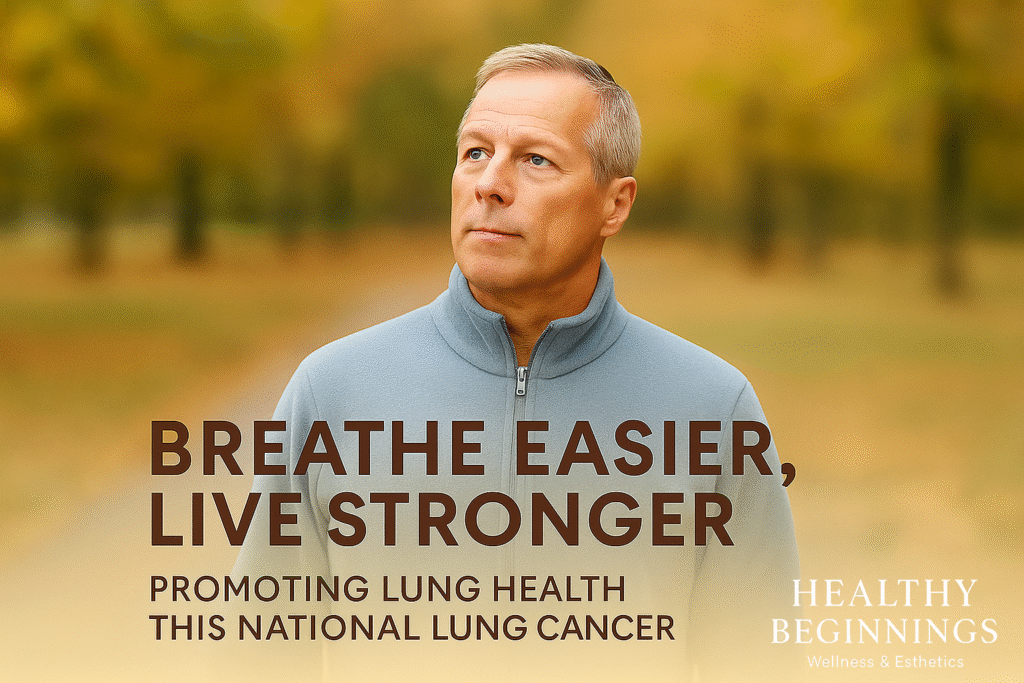 Healthy Beginnings Wellness | Lung Cancer Awareness Month: Restore Lung Health with IV Therapy & NAD+